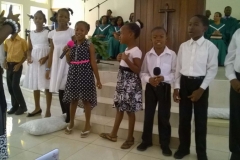 Children Choir Performs in Worship Service